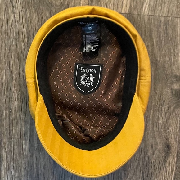 HP 💕chic street style classic Brixton mustard fisherman cap worn once! Size XS - Picture 10 of 12